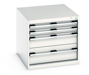 For Static Framework Benches only Bott Cubio 4 Drawer Cabinet 650W x 750D x 600mmH